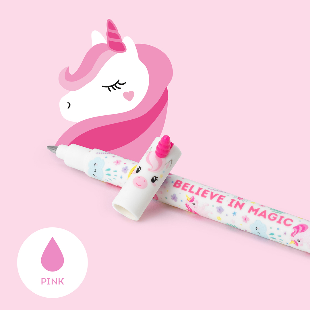 Legami Erasable Gel Pen Unicorn (pink)
