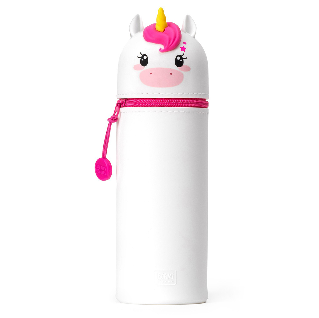 Legami 2in1 Silikon-Federmäppchen Kawaii Unicorn