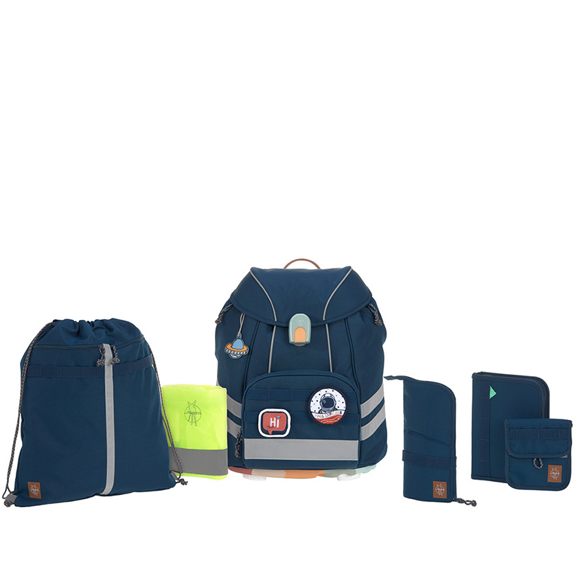 Lässig Flexy Schulranzenset Unique Navy