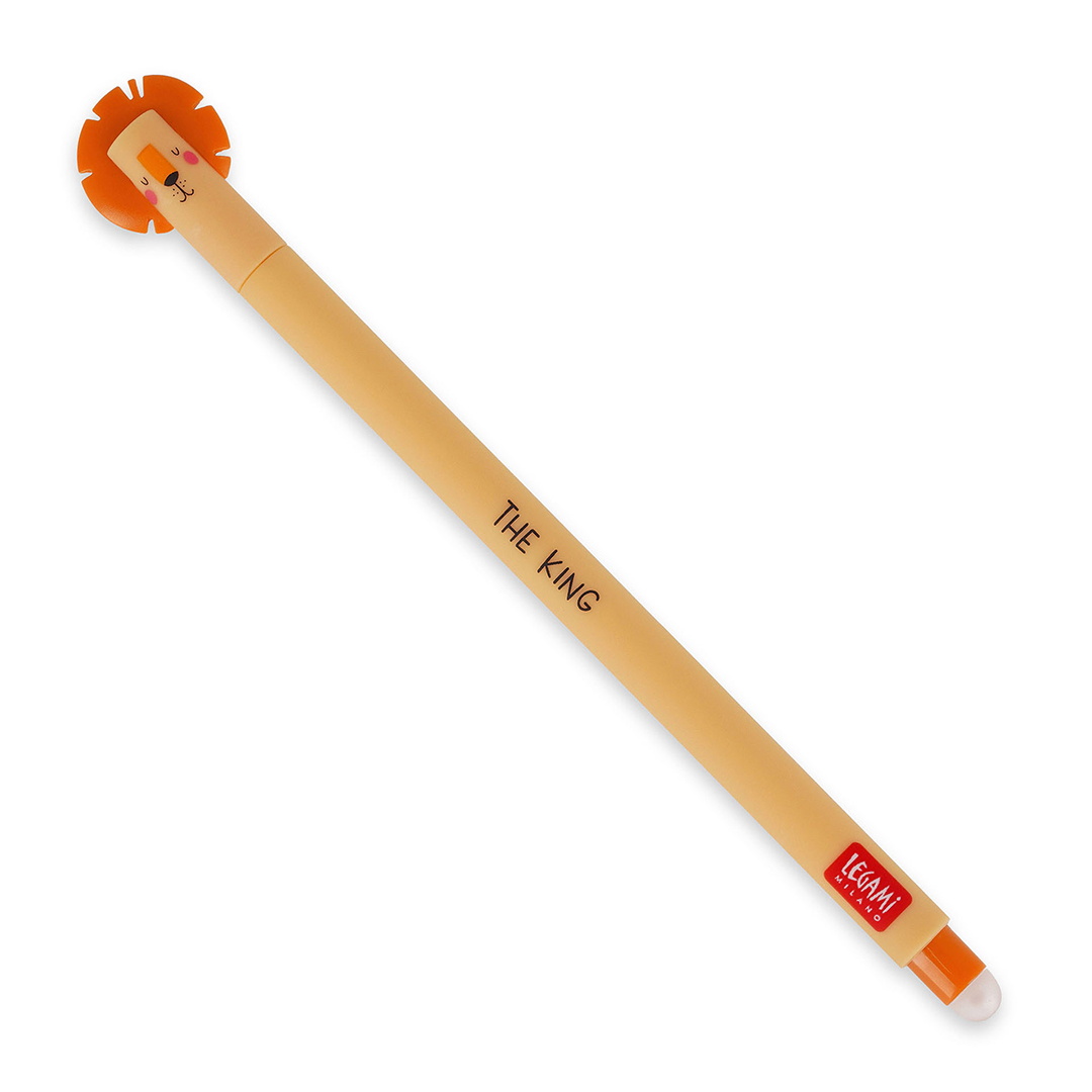 Legami Erasable Gel Pen Lion (orange)
