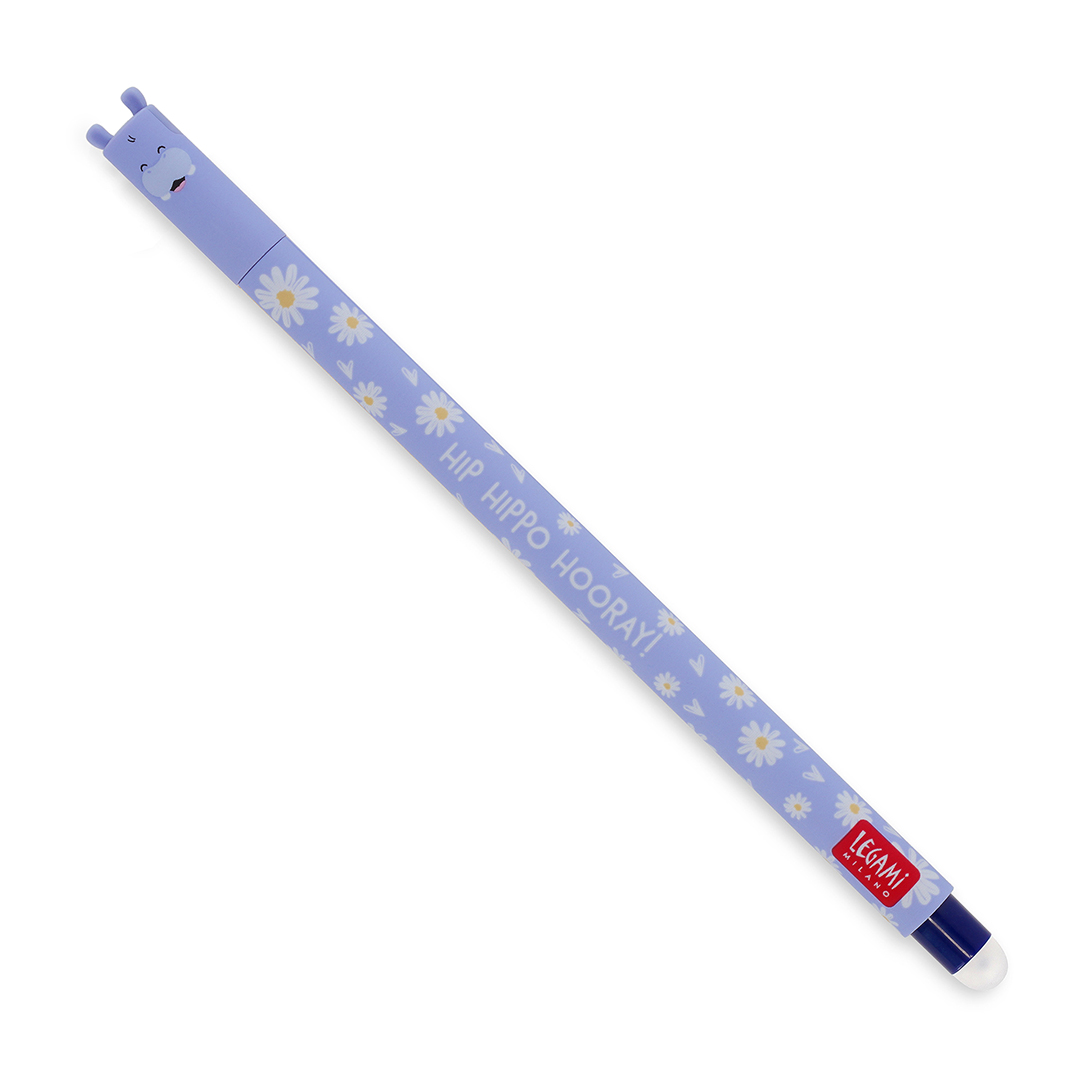 Legami Erasable Gel Pen Hippo (blau)